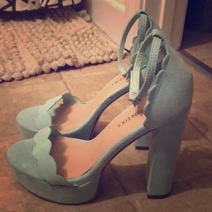 Mint Green Just Fab Shoes 6 1/2